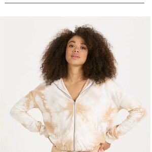 Tie-Dye Zip-Up Hoodie